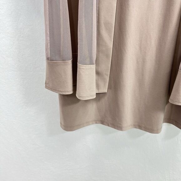 R&M Collection Women's Size 10 Formal Dress And Jacket Set Sequin Lace Tan Beige - Picture 5 of 16